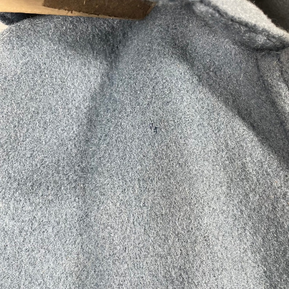 Vintage Sears JR Bazaar Coat Womens Small Blue Wool Blend Long Button Front 70s - Picture 8 of 15